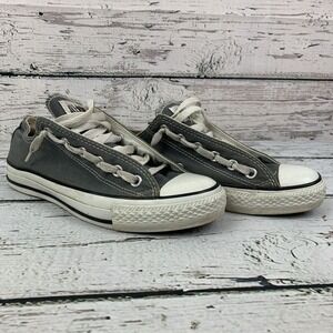 Converse [Size Women's 7 Men's 5] Low‎ Top Gray Canvas Sneakers Lace Up